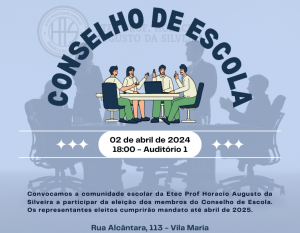 Leia mais sobre o artigo EDITAL DE CONVOCAÇÃO PARA ELEIÇÃO DE CONSELHO DE ESCOLA 2024/2025