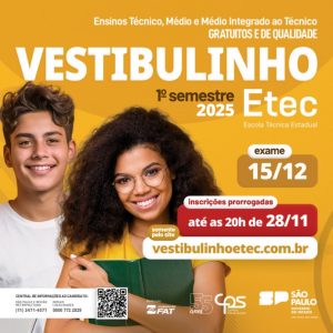 Leia mais sobre o artigo 📢 VESTIBULINHO 1° Semestre 2025 🎓 #VEMPROHAS