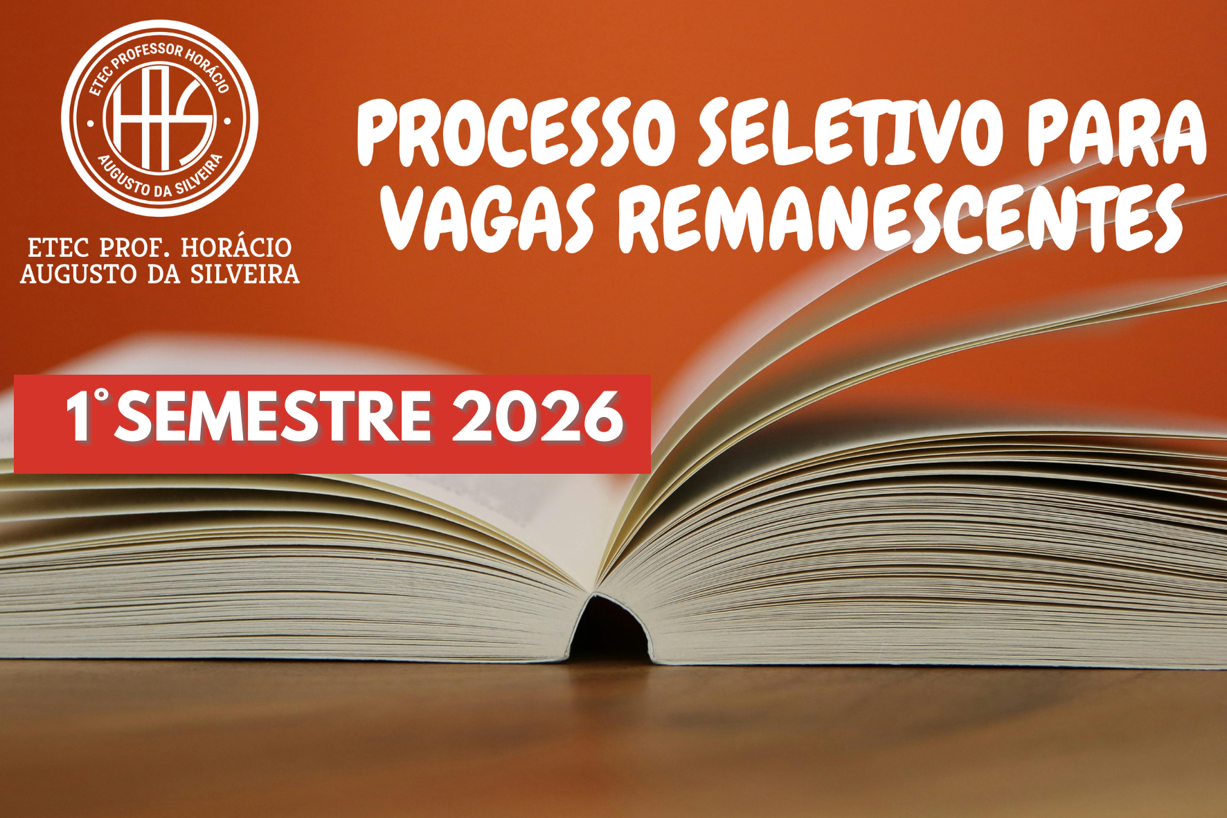 Vagas Remanescentes Cursos Técnicos 2026 – 1º Semestre